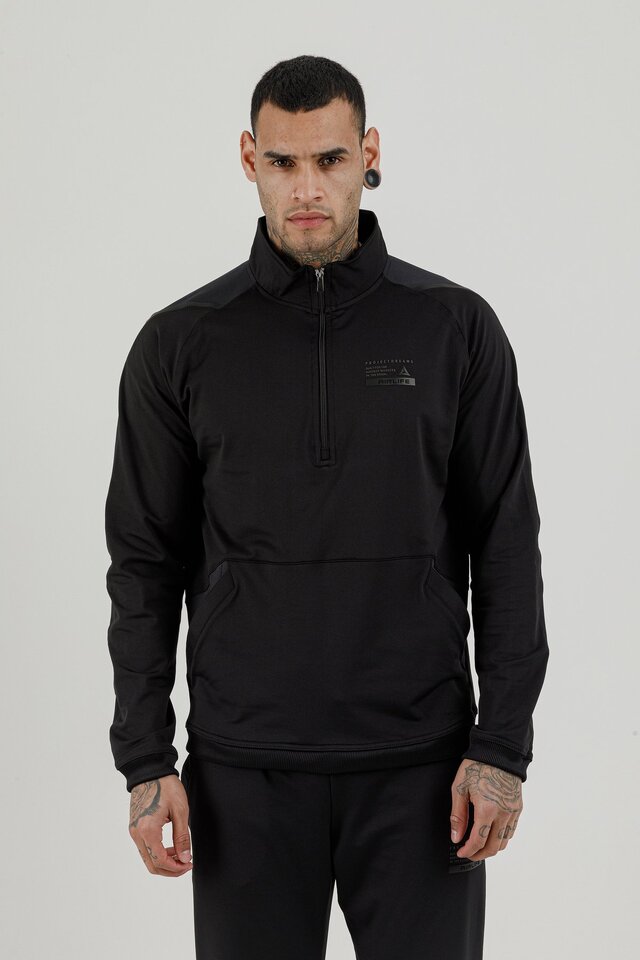 Yarım Fermuarlı Erkek Dik Yaka Sweatshirt - 180001-M.02