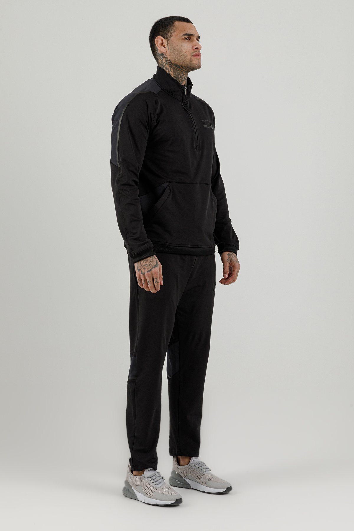 Yarım Fermuarlı Erkek Dik Yaka Sweatshirt - 180001-M.02