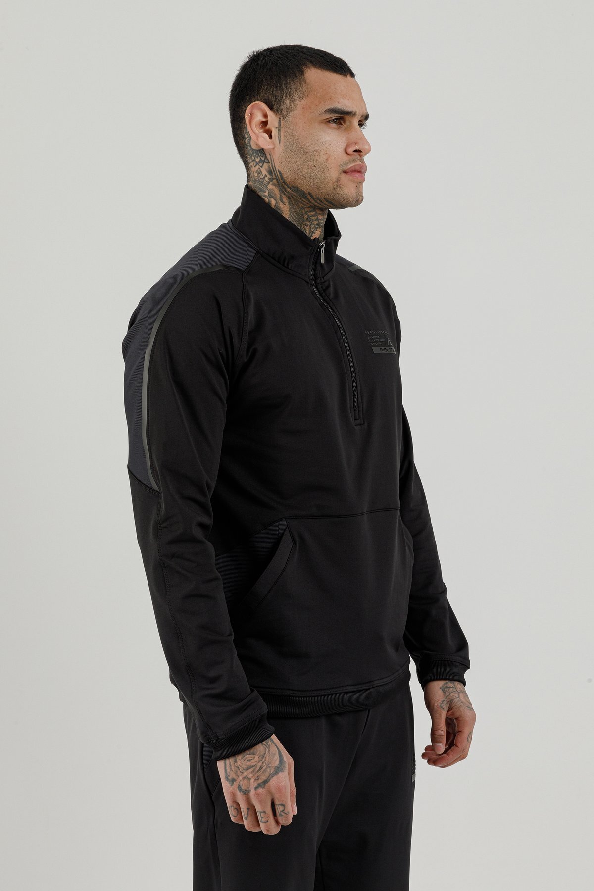 Yarım Fermuarlı Erkek Dik Yaka Sweatshirt - 180001-M.02