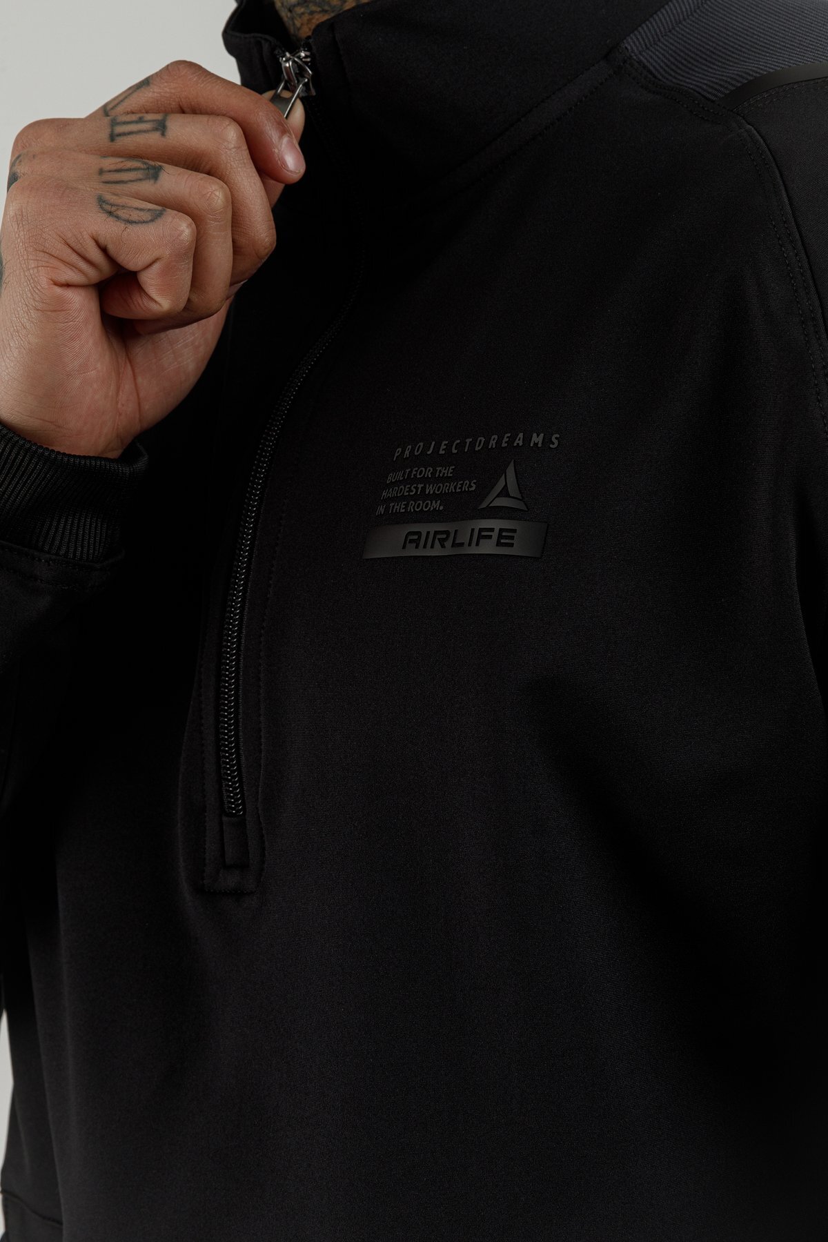 Yarım Fermuarlı Erkek Dik Yaka Sweatshirt - 180001-M.02