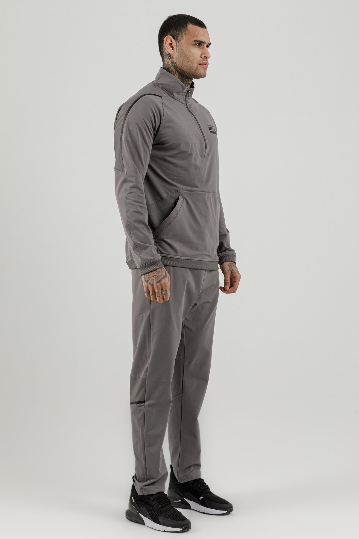 Yarım Fermuarlı Erkek Dik Yaka Sweatshirt - 180001-M.02