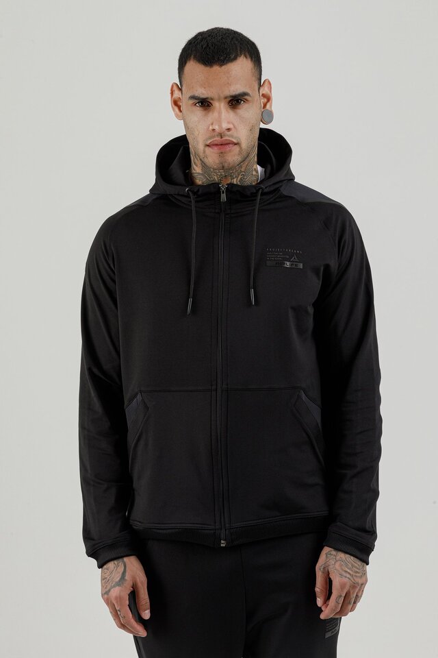Tam Boy Fermuarlı Erkek Kapüşonlu Sweatshirt - 180002-M.02