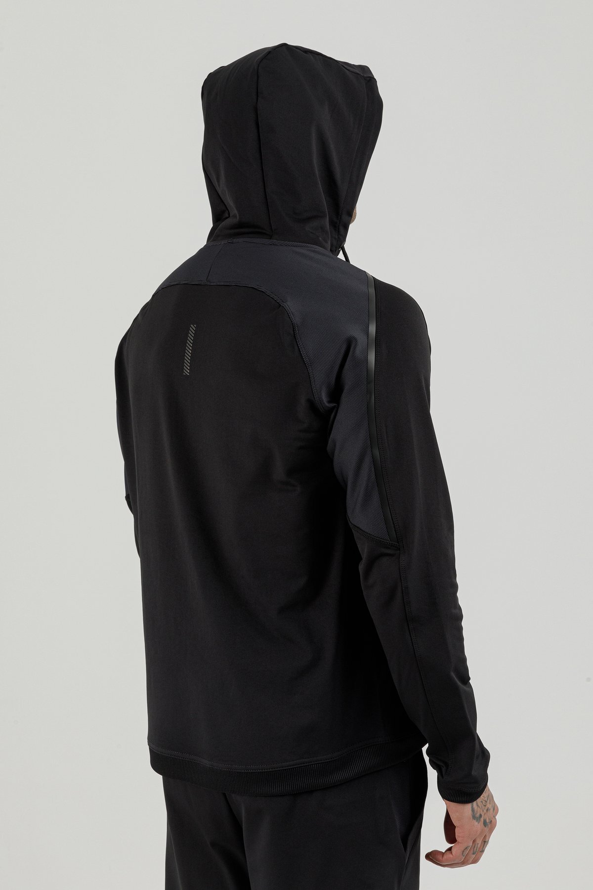 Tam Boy Fermuarlı Erkek Kapüşonlu Sweatshirt - 180002-M.02