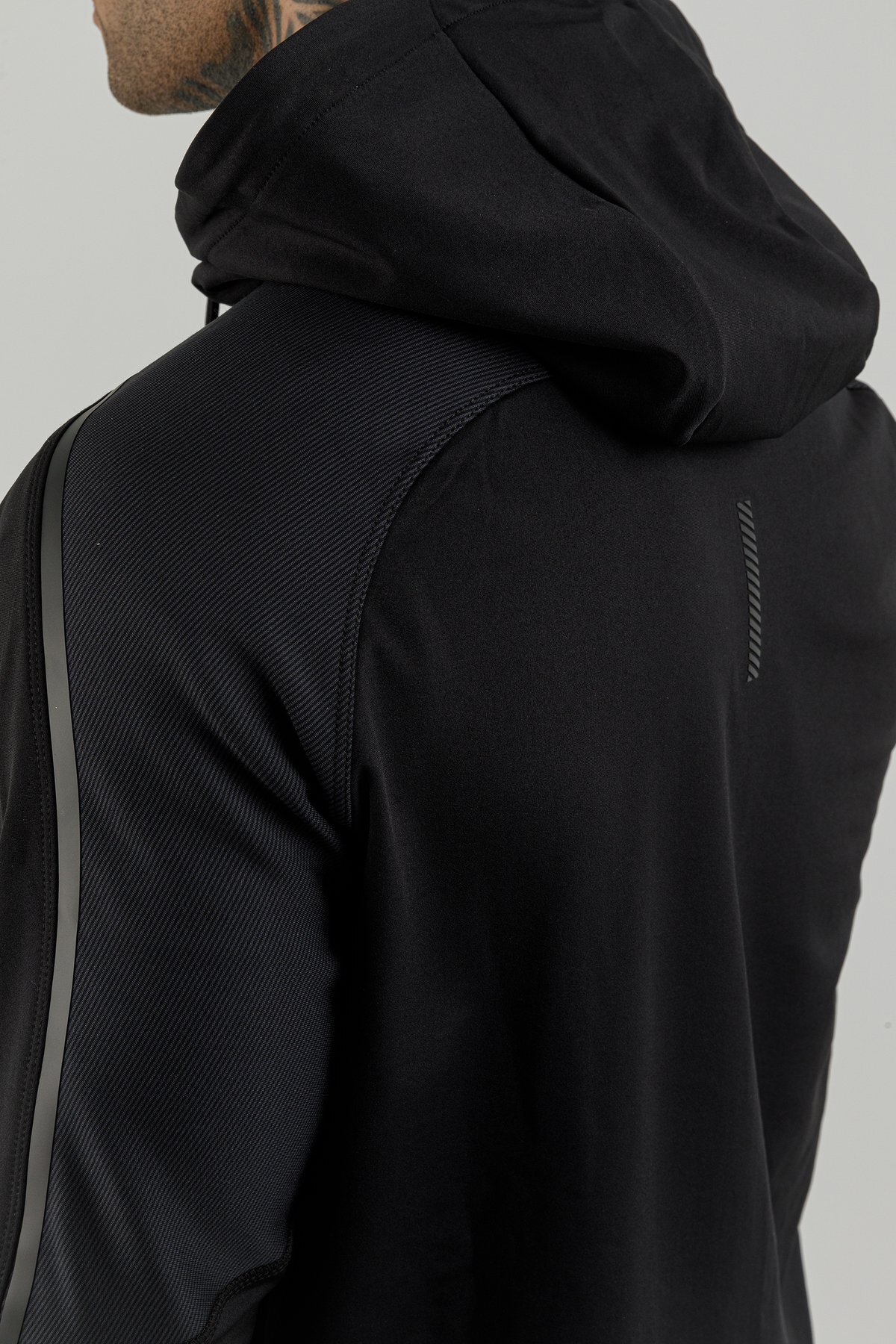 Tam Boy Fermuarlı Erkek Kapüşonlu Sweatshirt - 180002-M.02