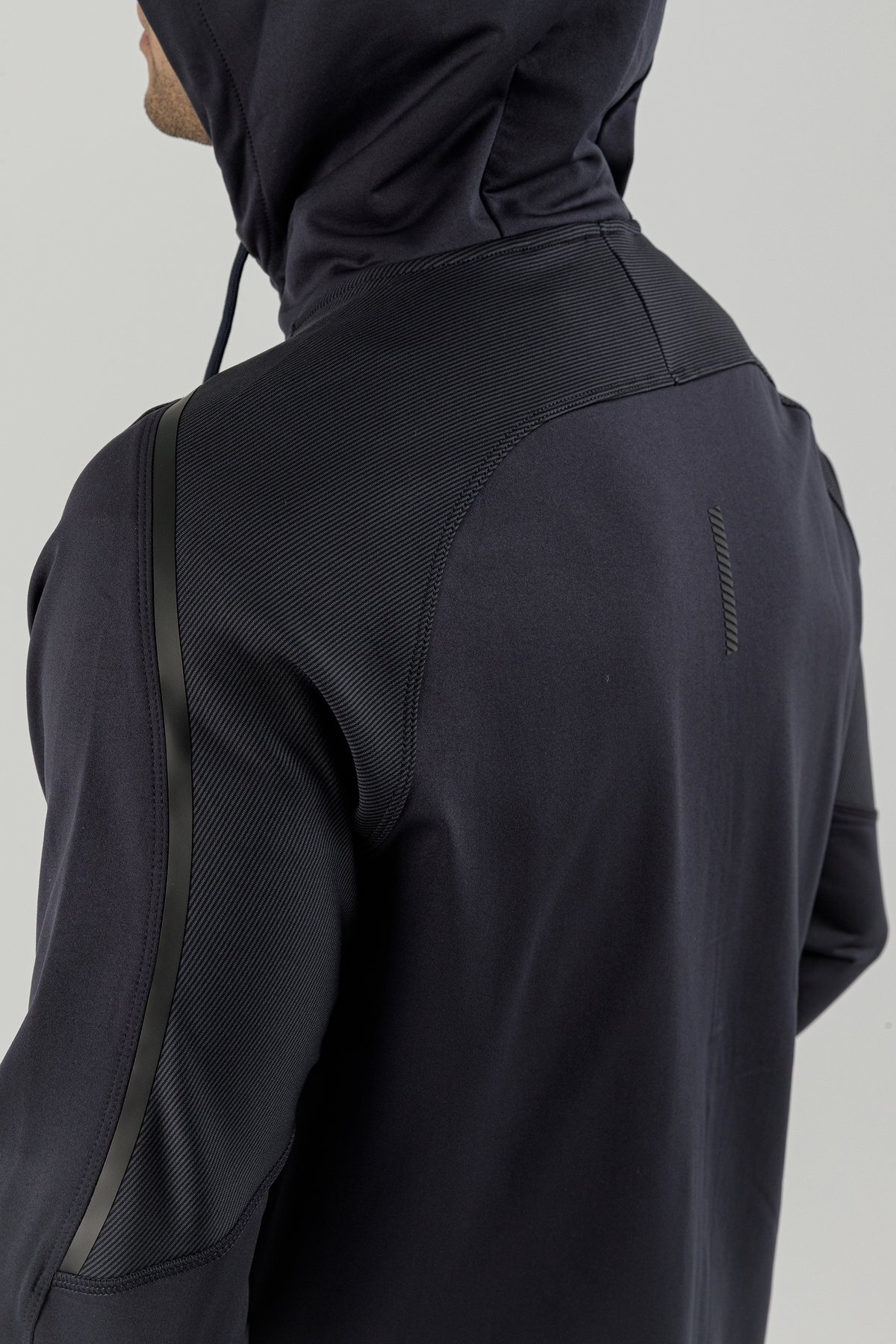 Tam Boy Fermuarlı Erkek Kapüşonlu Sweatshirt - 180002-M.02