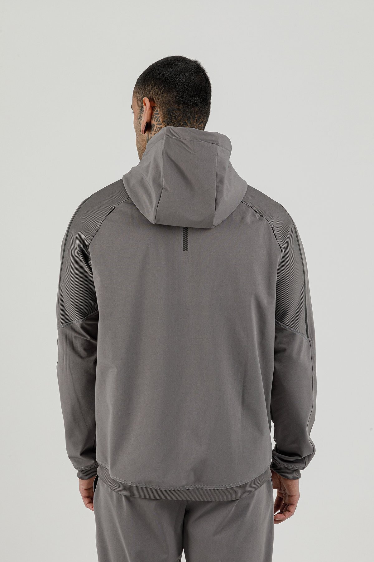 Tam Boy Fermuarlı Erkek Kapüşonlu Sweatshirt - 180002-M.02