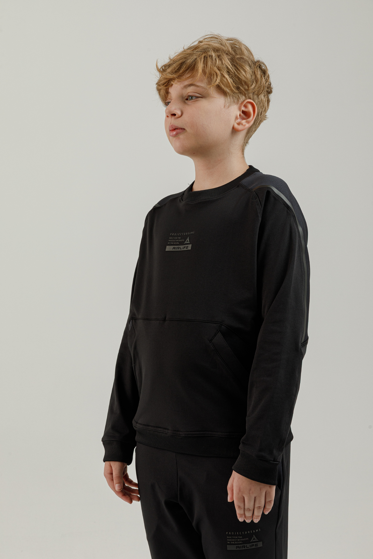 Sıfır Yaka Genç Çocuk (Erkek) Sweatshirt - 180005-M.01