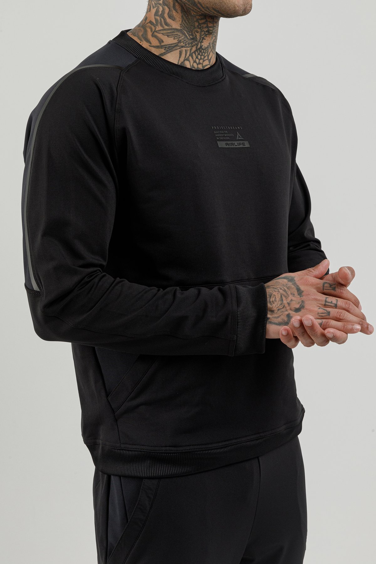 Sıfır Yaka Erkek Sweatshirt - 180003-M.02