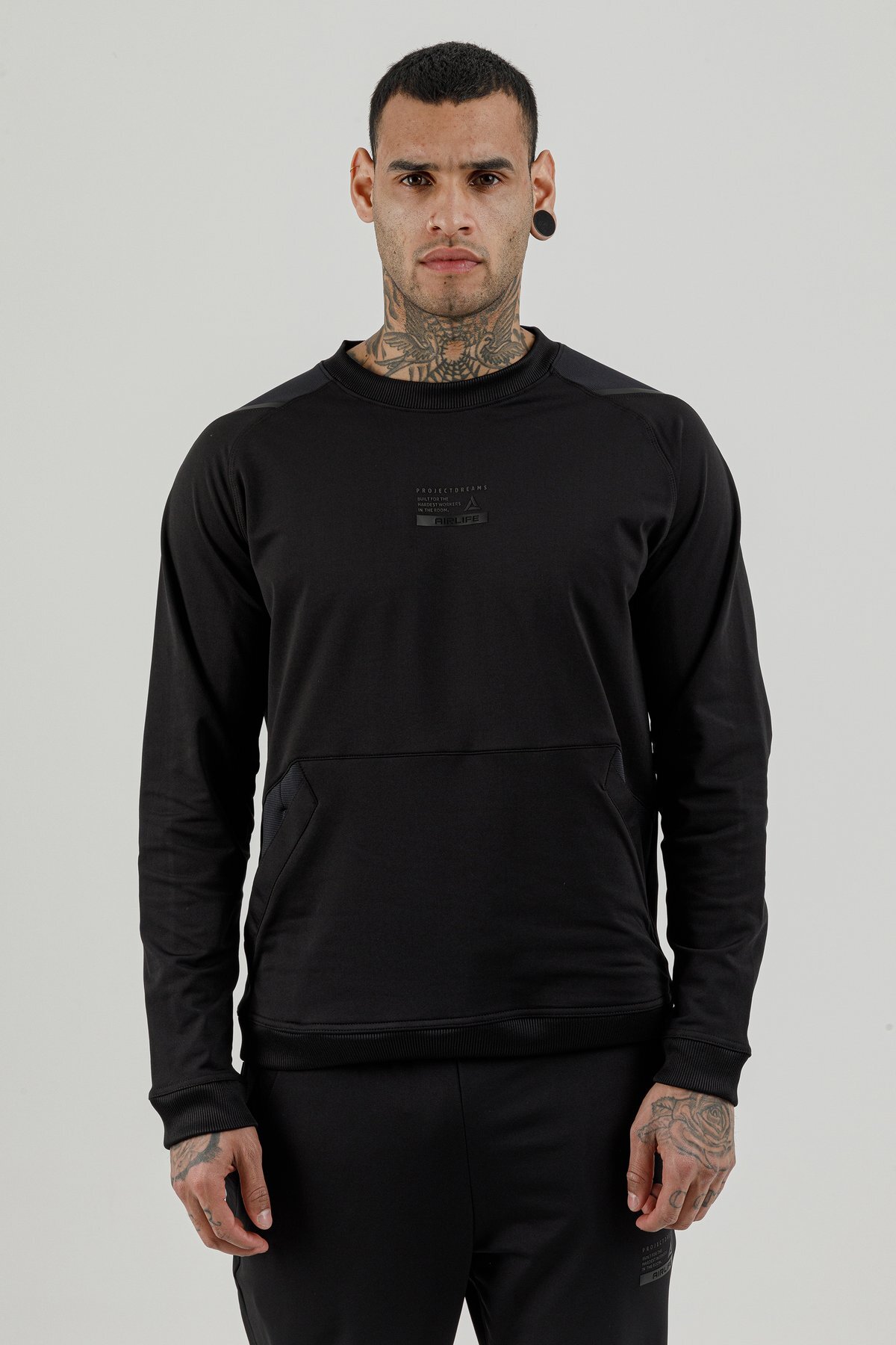 Sıfır Yaka Erkek Sweatshirt - 180003-M.02