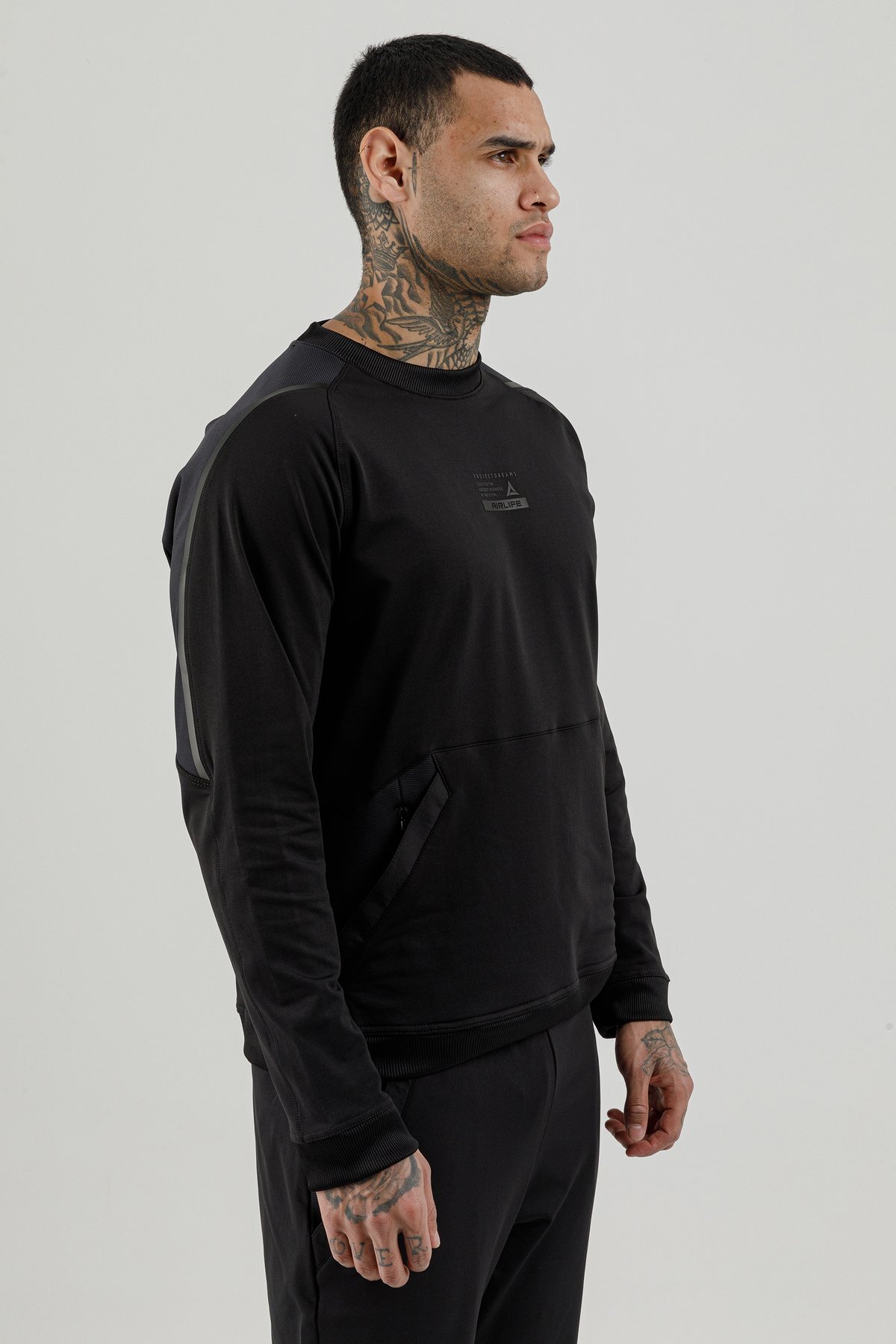 Sıfır Yaka Erkek Sweatshirt - 180003-M.02