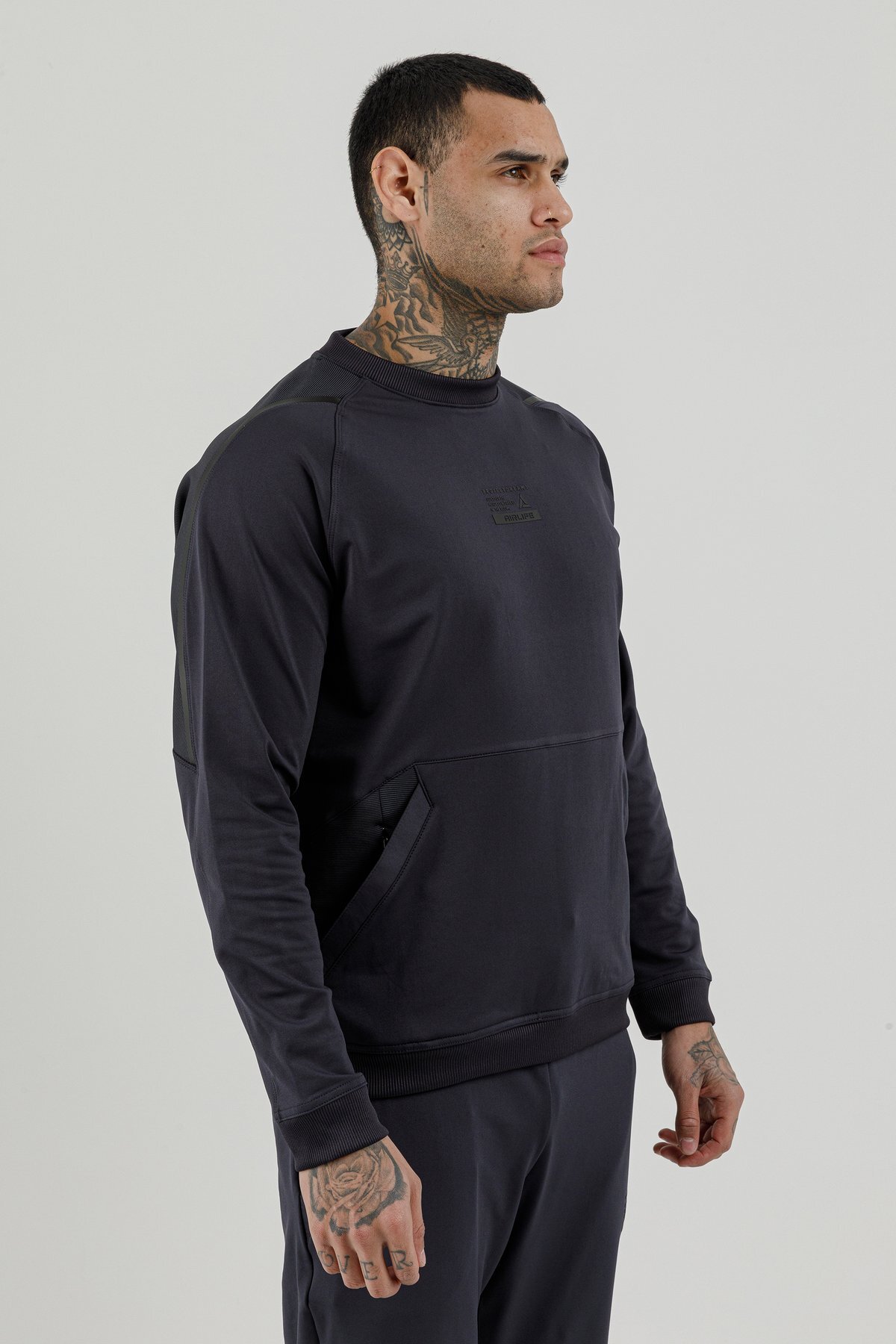 Sıfır Yaka Erkek Sweatshirt - 180003-M.02