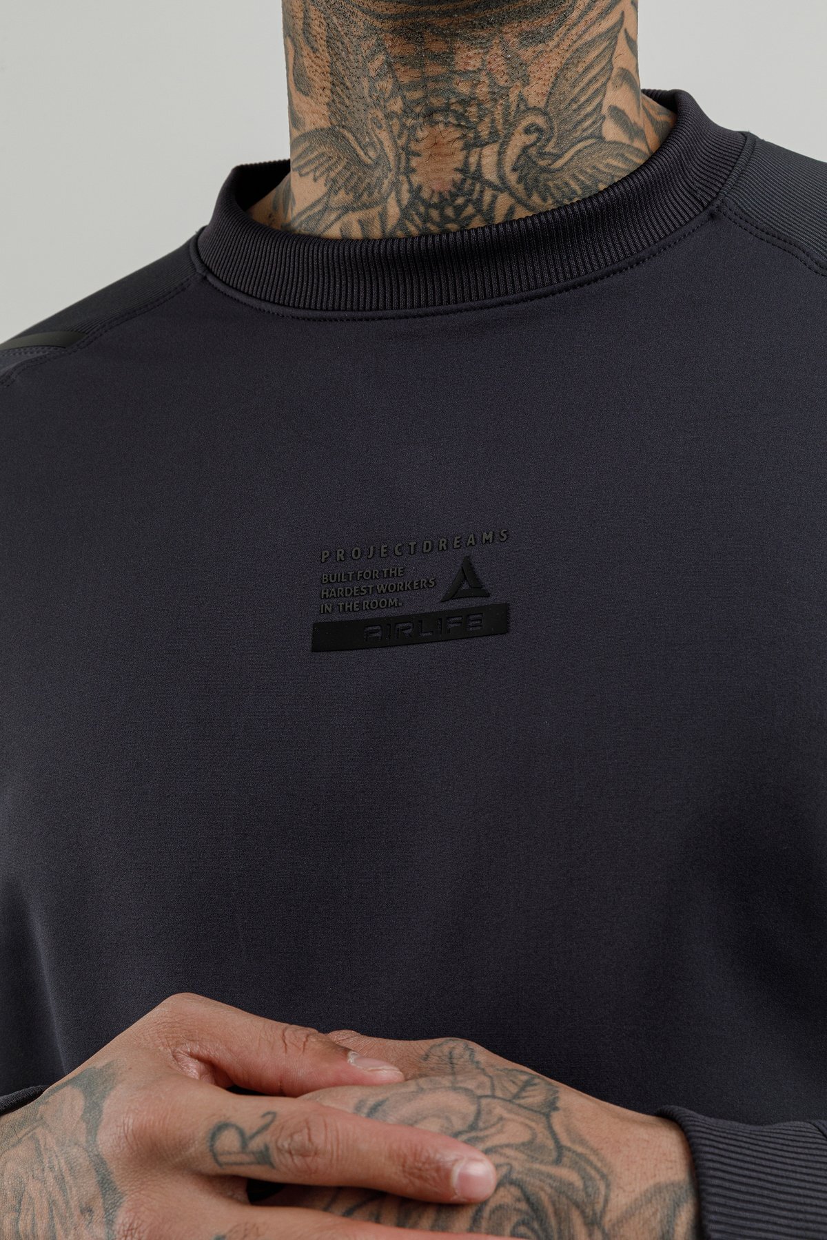 Sıfır Yaka Erkek Sweatshirt - 180003-M.02