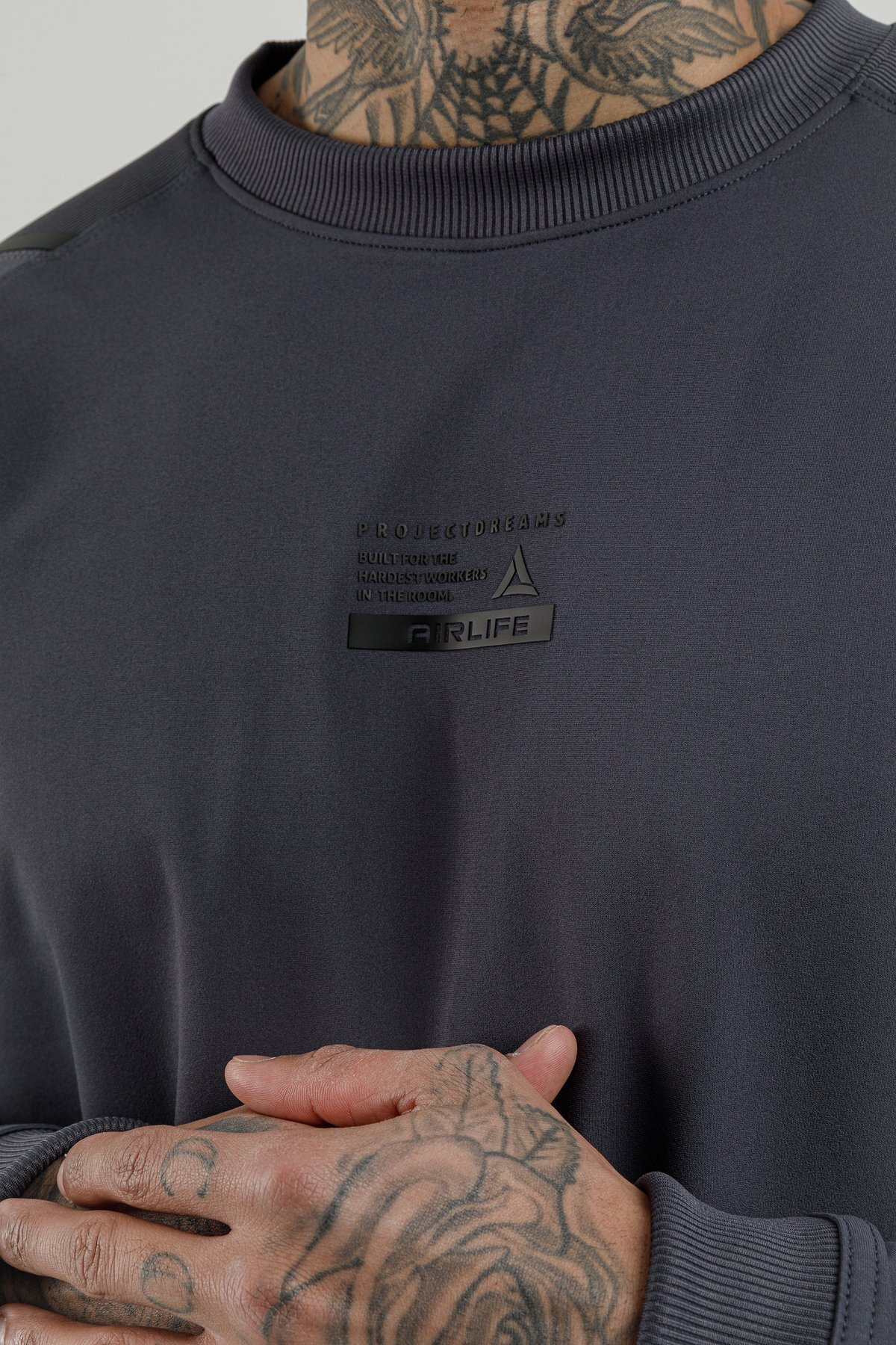 Sıfır Yaka Erkek Sweatshirt - 180003-M.02