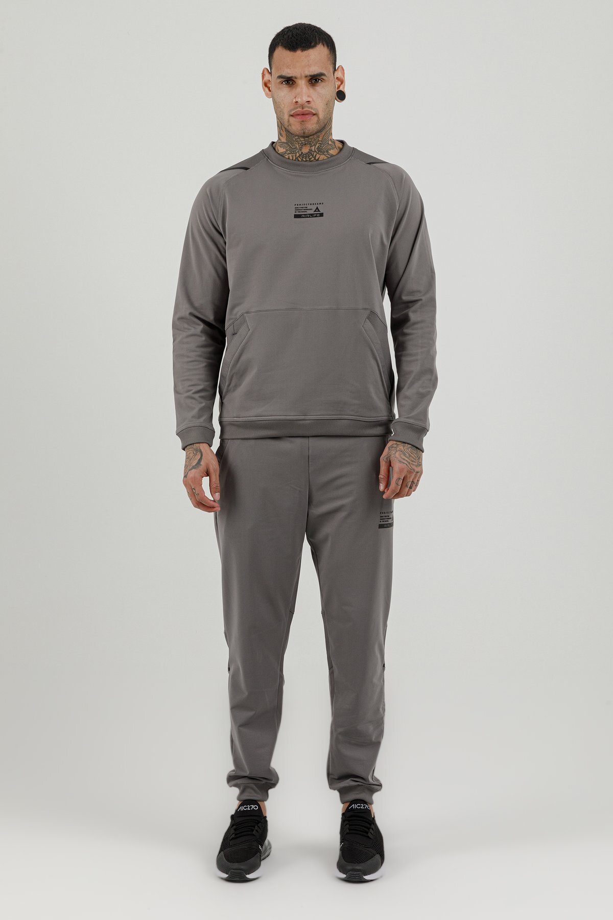 Sıfır Yaka Erkek Sweatshirt - 180003-M.02