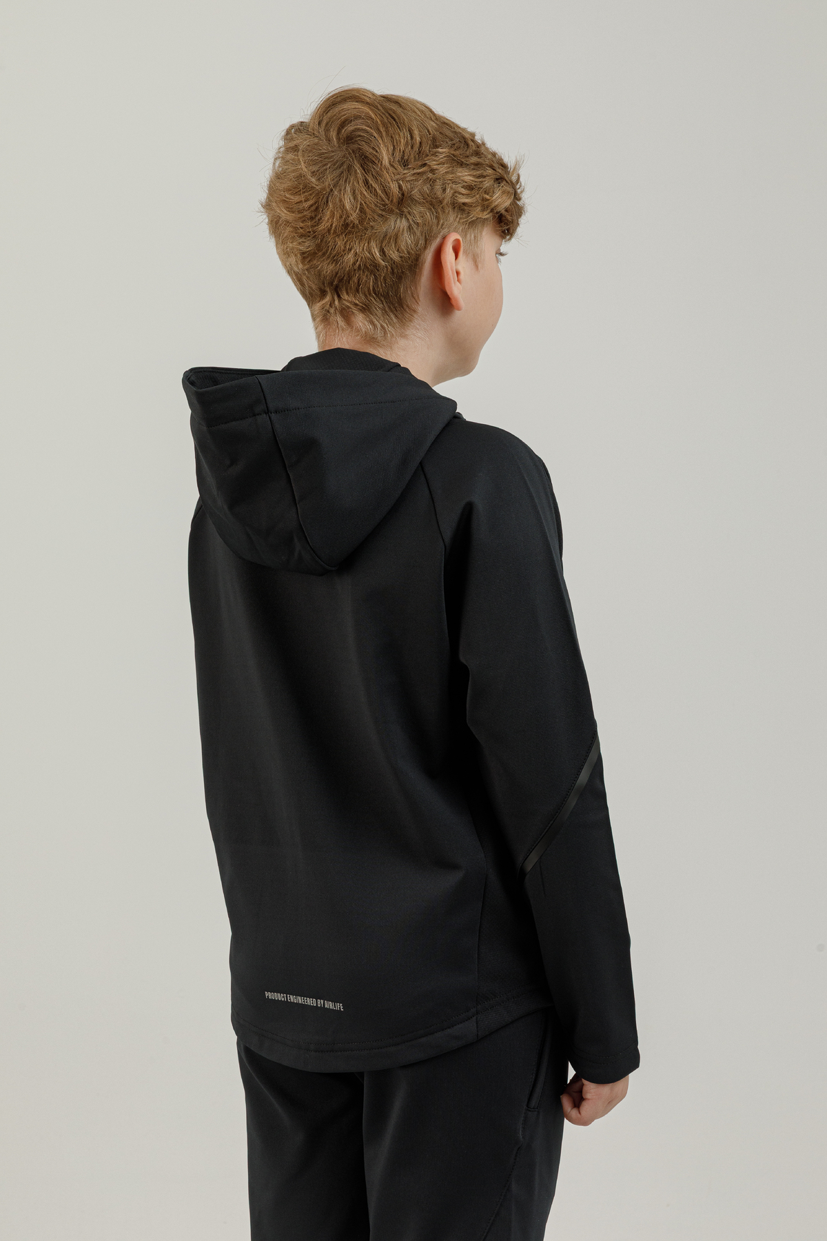Tam Boy Fermuarlı Genç Çocuk (Erkek) Kapüşonlu Sweatshirt - 180009-M.01