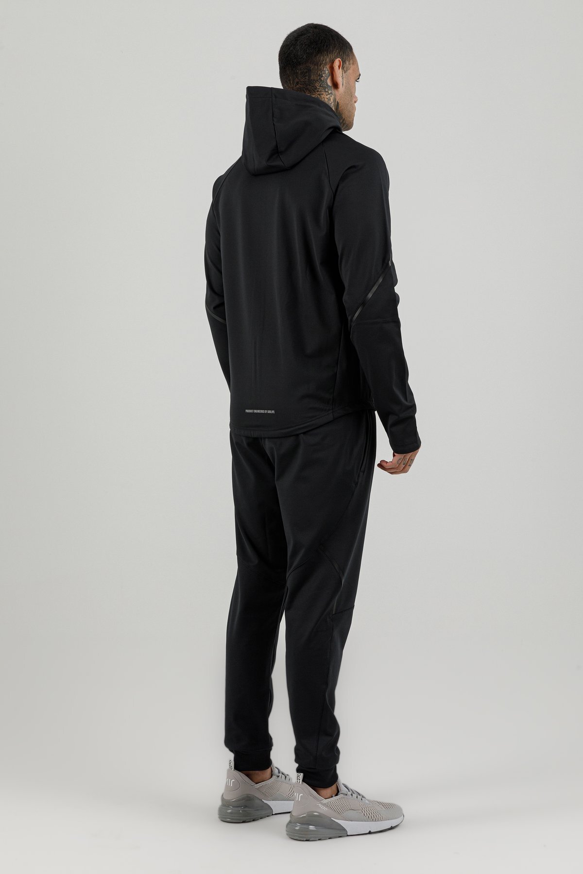 Tam Boy Fermuarlı Erkek Kapüşonlu Sweatshirt - 180006-M.02