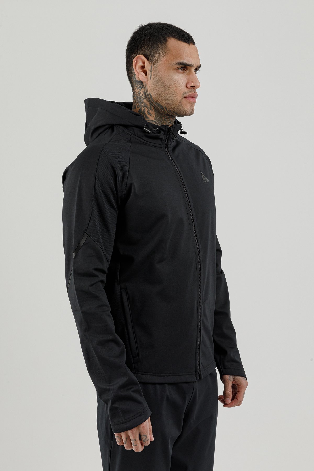 Tam Boy Fermuarlı Erkek Kapüşonlu Sweatshirt - 180006-M.02