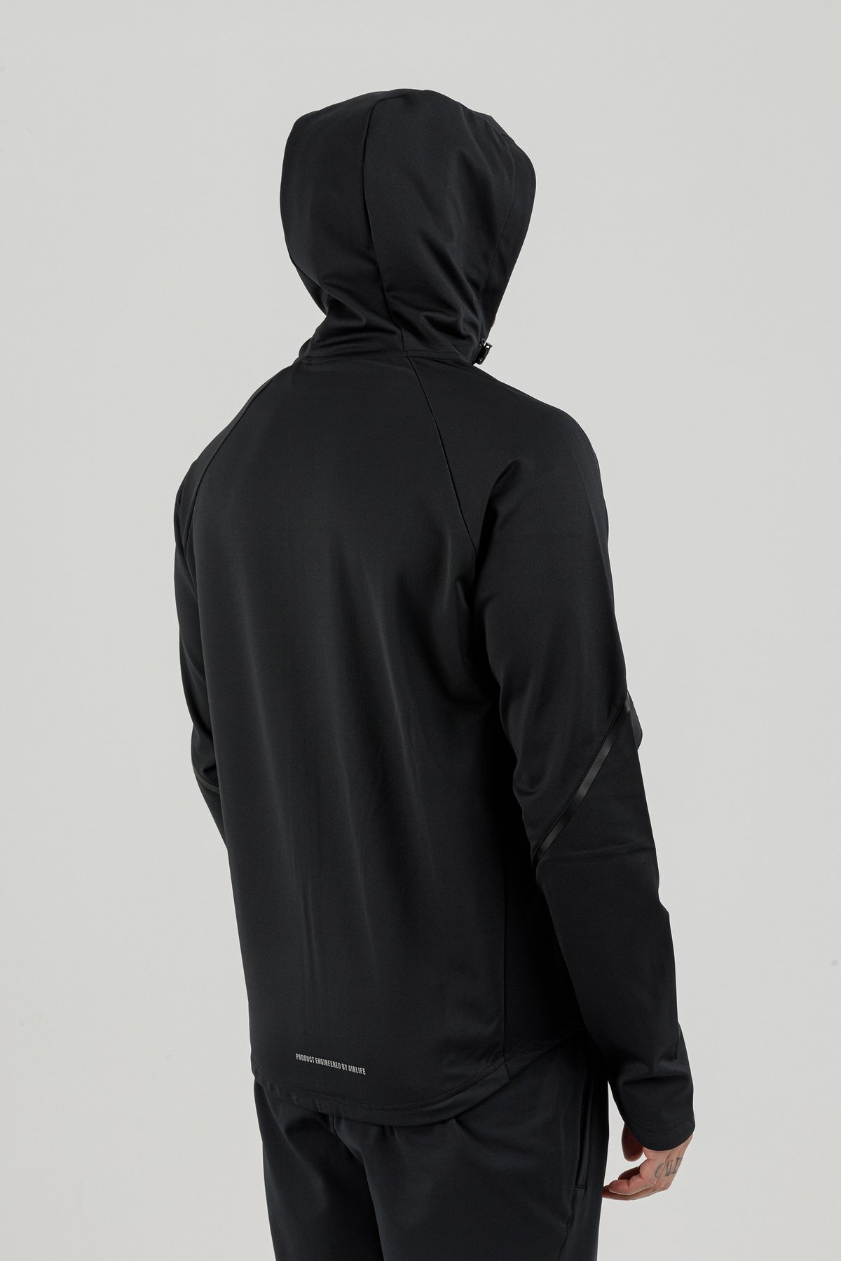 Tam Boy Fermuarlı Erkek Kapüşonlu Sweatshirt - 180006-M.02
