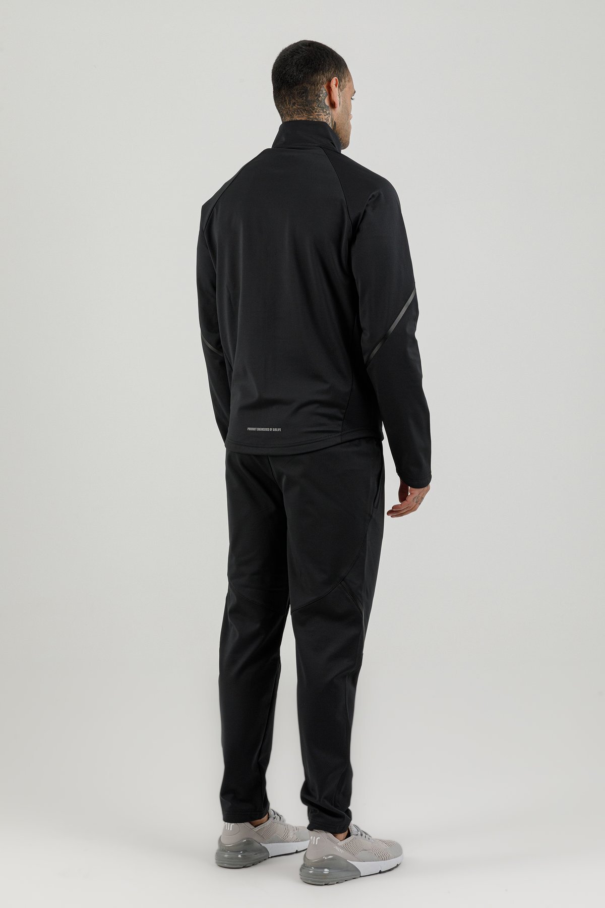 Tam Boy Fermuarlı Erkek Dik Yaka Sweatshirt - 180007-M.02