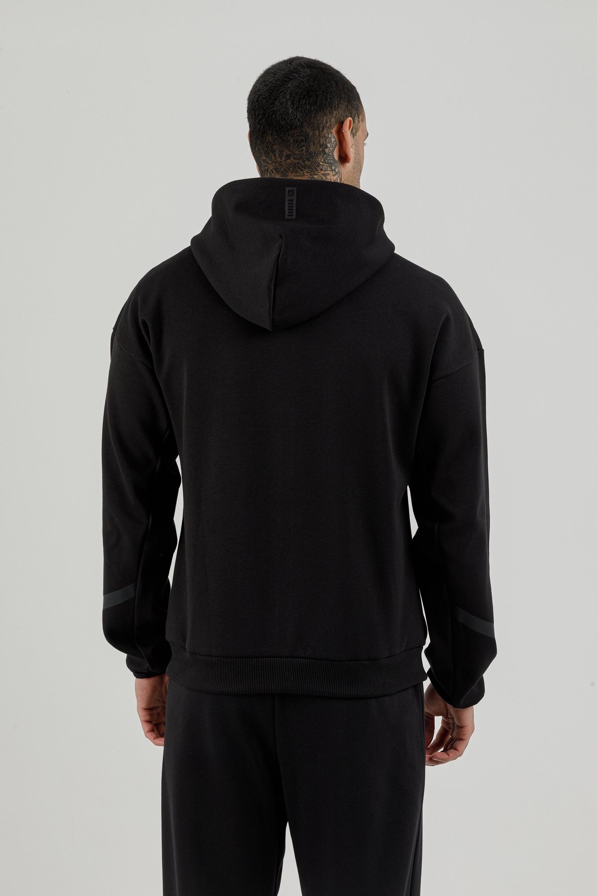 Tam Boy Fermuarlı Erkek Kapüşonlu Sweatshirt - 180010-M.02