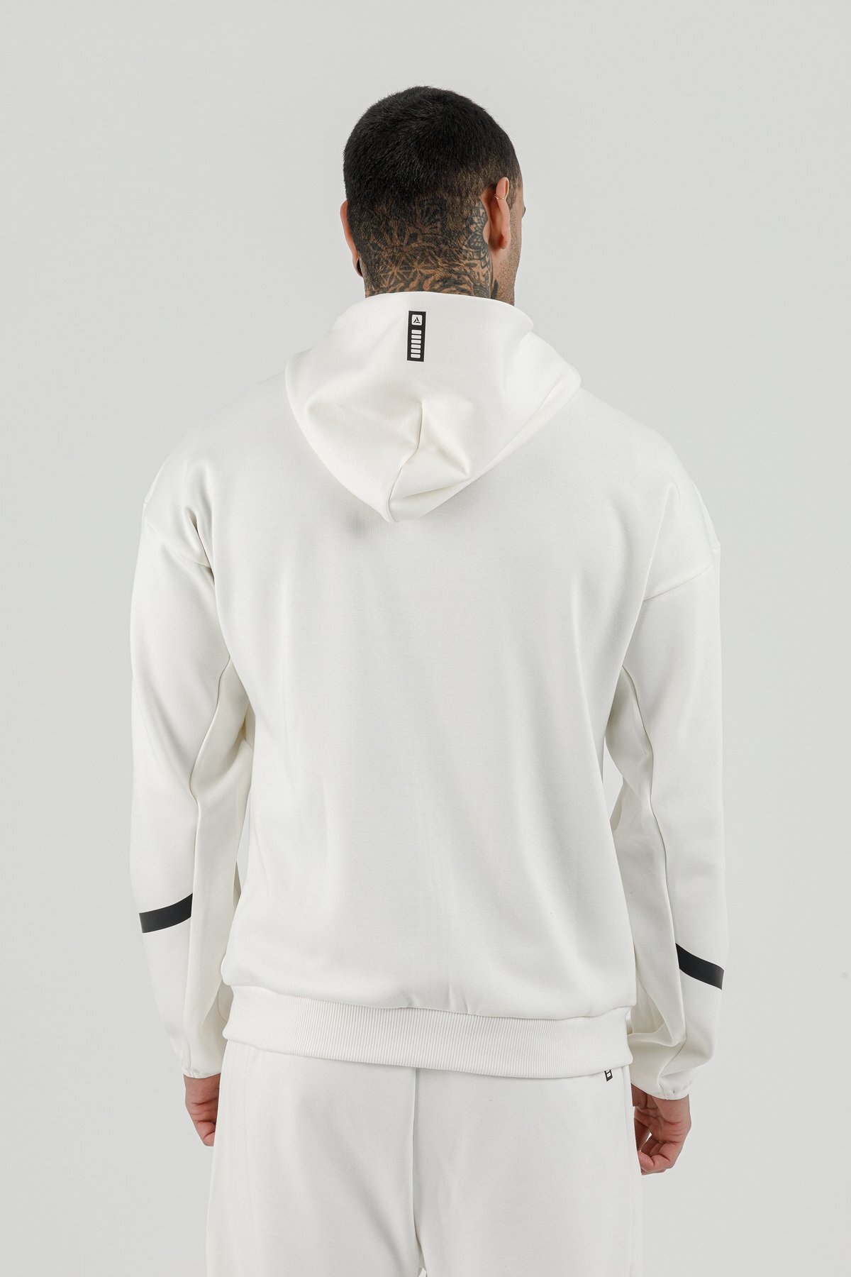 Tam Boy Fermuarlı Erkek Kapüşonlu Sweatshirt - 180010-M.02