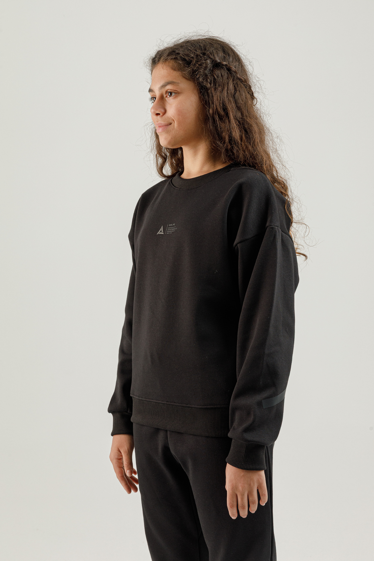 Sıfır Yaka Genç Çocuk Sweatshirt - 180013-U.01