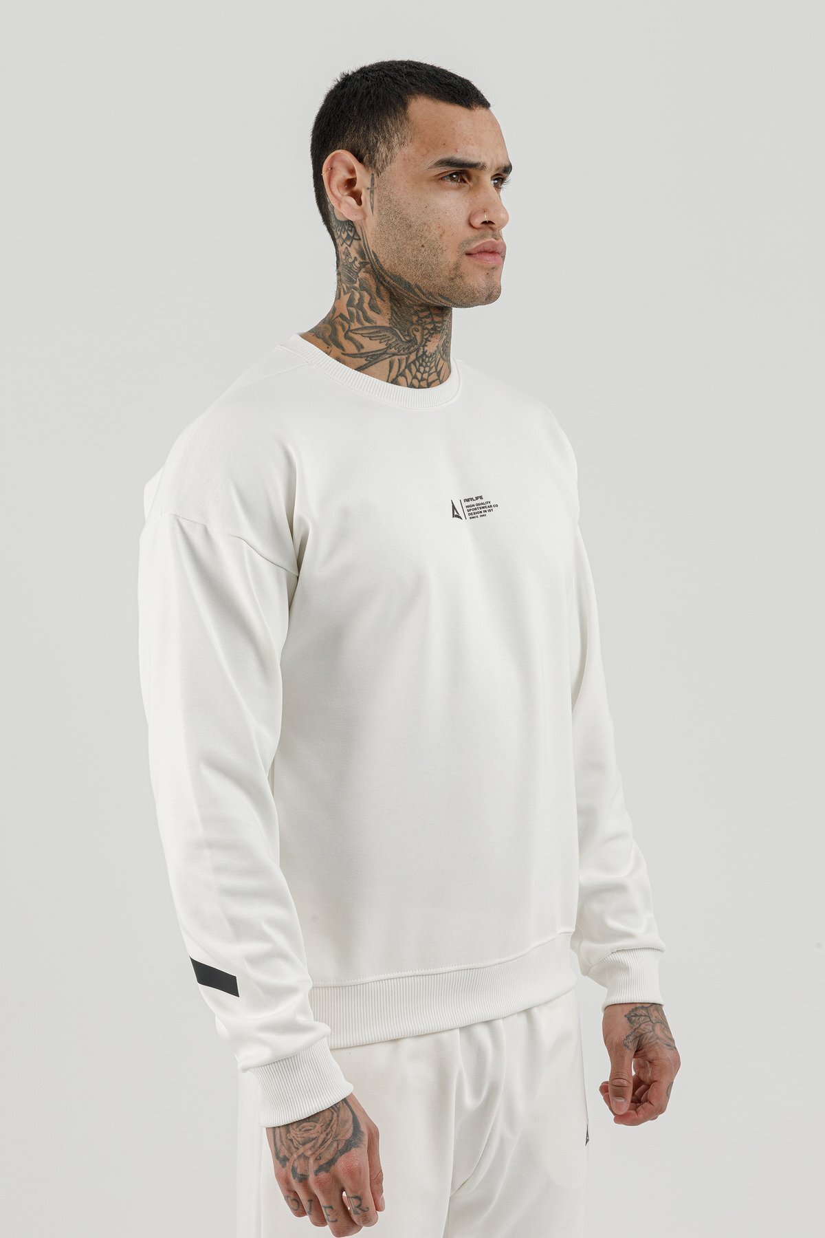 Sıfır Yaka Erkek Sweatshirt - 180011-M.02
