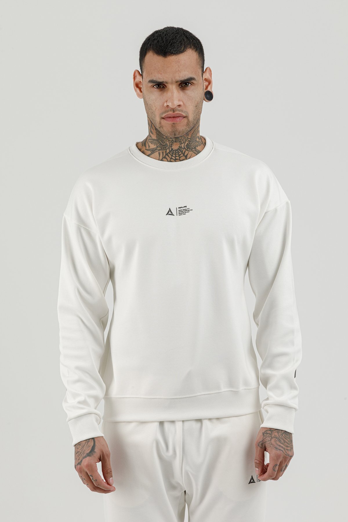 Sıfır Yaka Erkek Sweatshirt - 180011-M.02