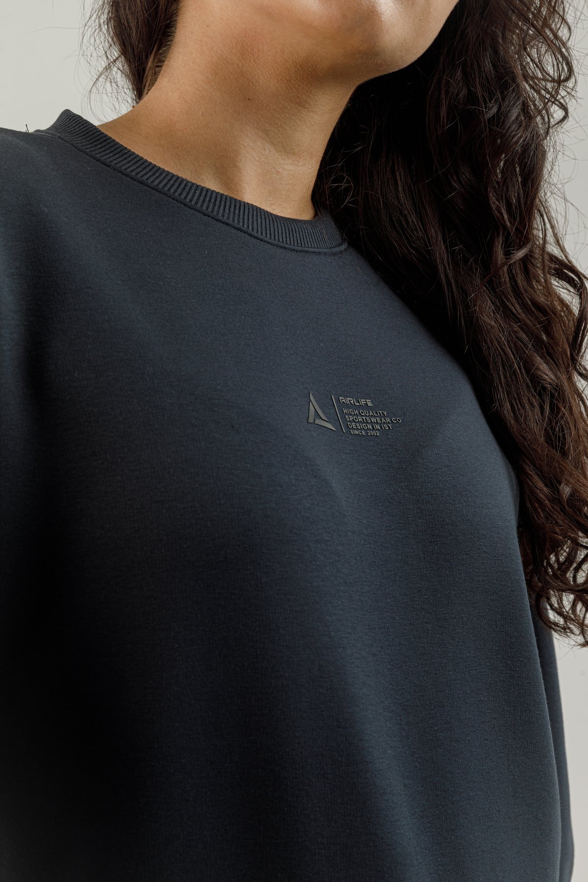 Sıfır Yaka Kadın Sweatshirt - 180016-W.02