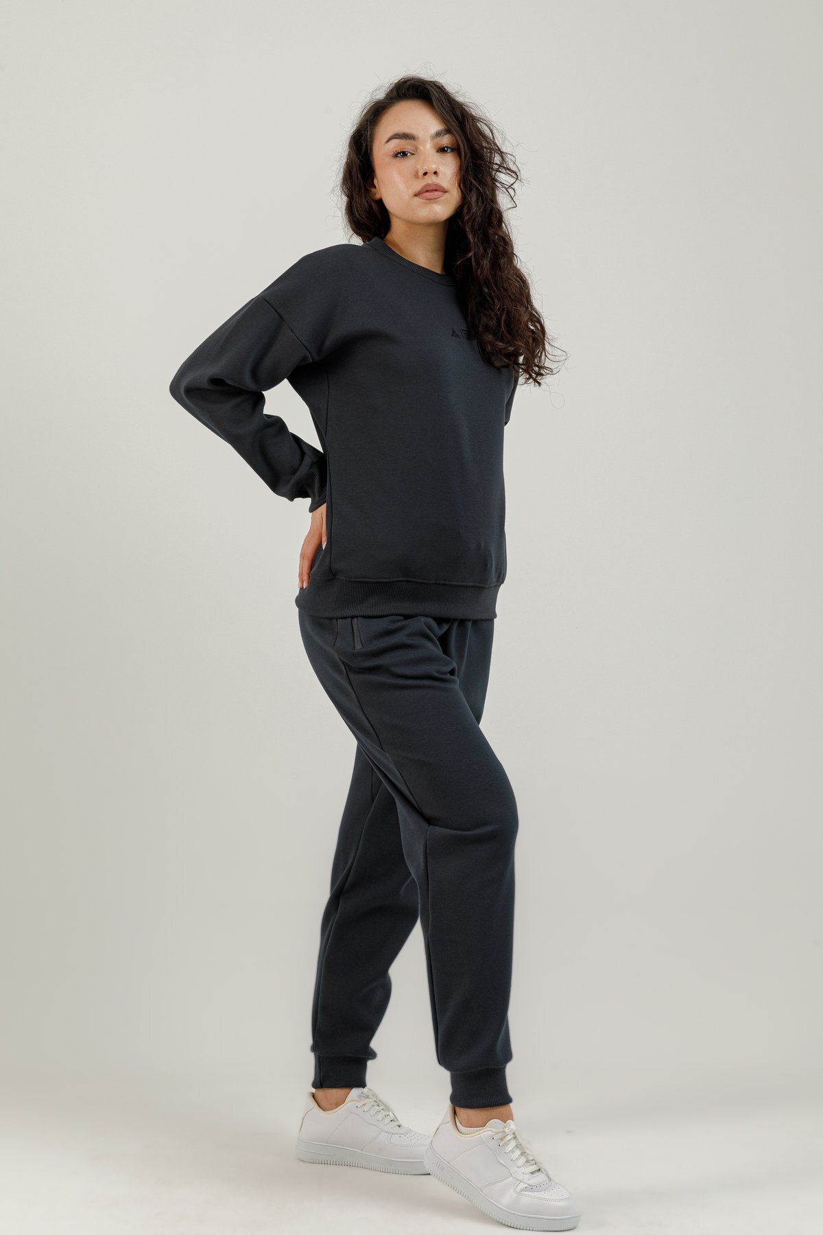 Sıfır Yaka Kadın Sweatshirt - 180016-W.02