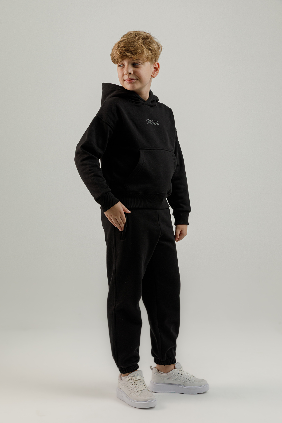 Kanguru Cepli Genç Çocuk Kapüşonlu Sweatshirt - 180024-U.01