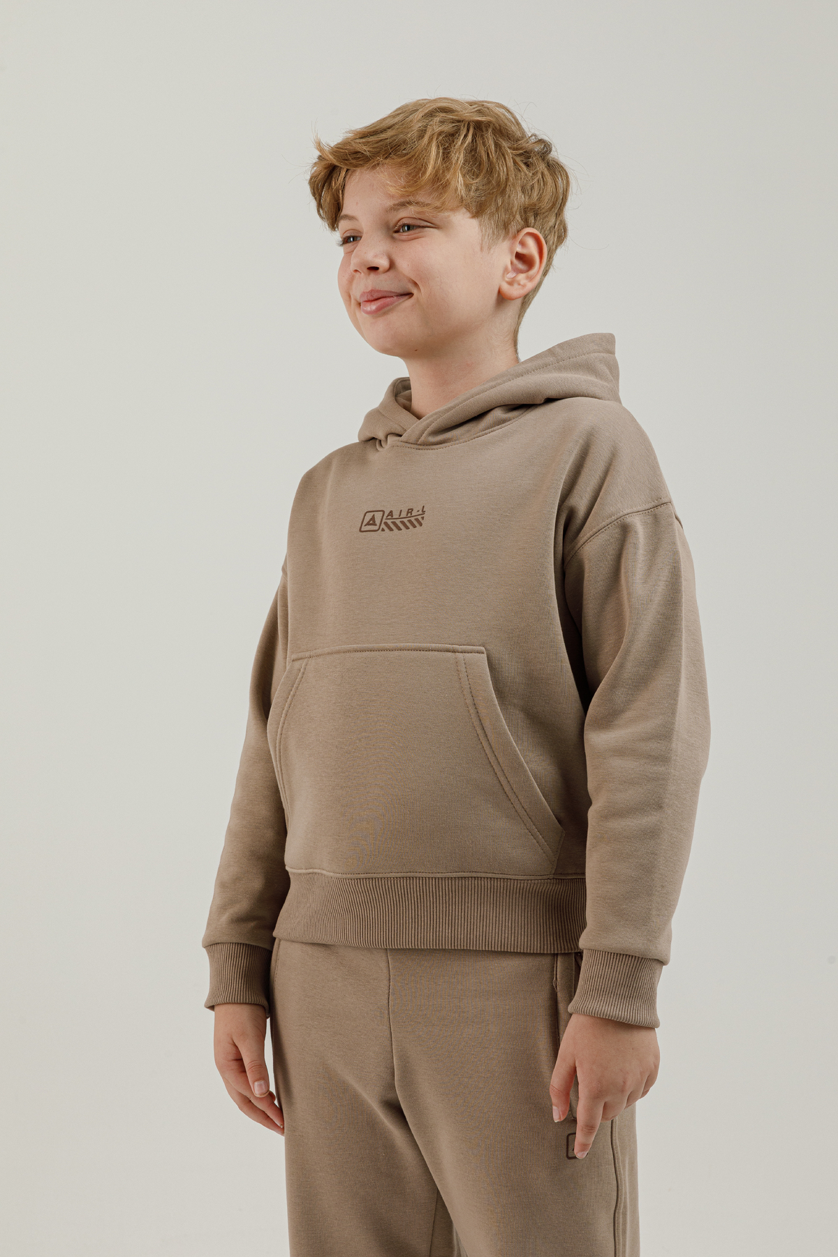 Kanguru Cepli Genç Çocuk Kapüşonlu Sweatshirt - 180024-U.01