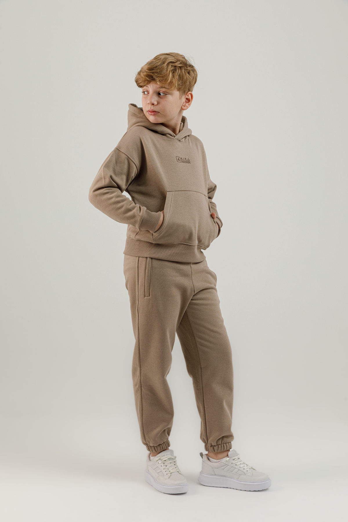 Kanguru Cepli Genç Çocuk Kapüşonlu Sweatshirt - 180024-U.01