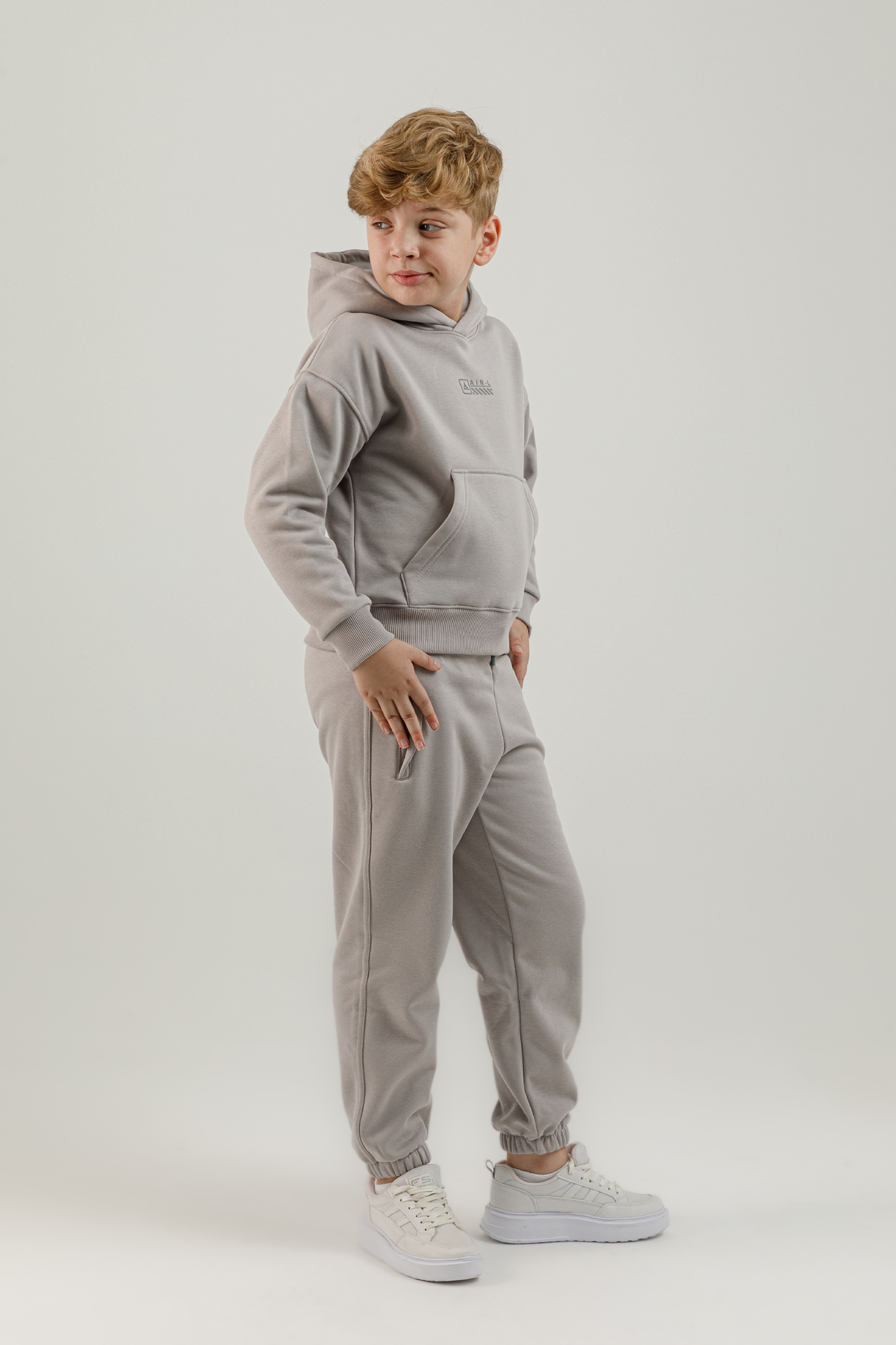 Kanguru Cepli Genç Çocuk Kapüşonlu Sweatshirt - 180024-U.01