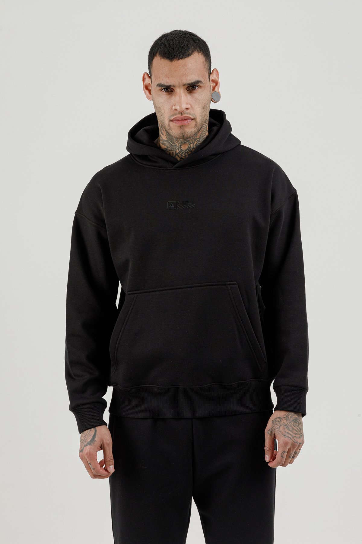 Kanguru Cepli Erkek Kapüşonlu Sweatshirt - 180018-M.02