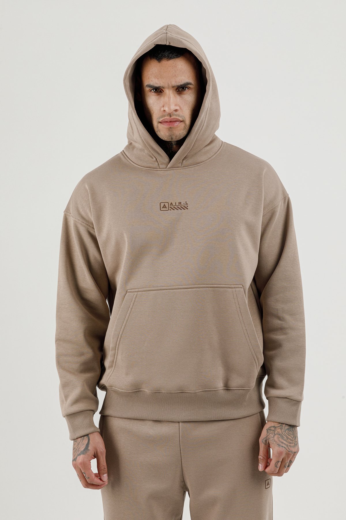Kanguru Cepli Erkek Kapüşonlu Sweatshirt - 180018-M.02