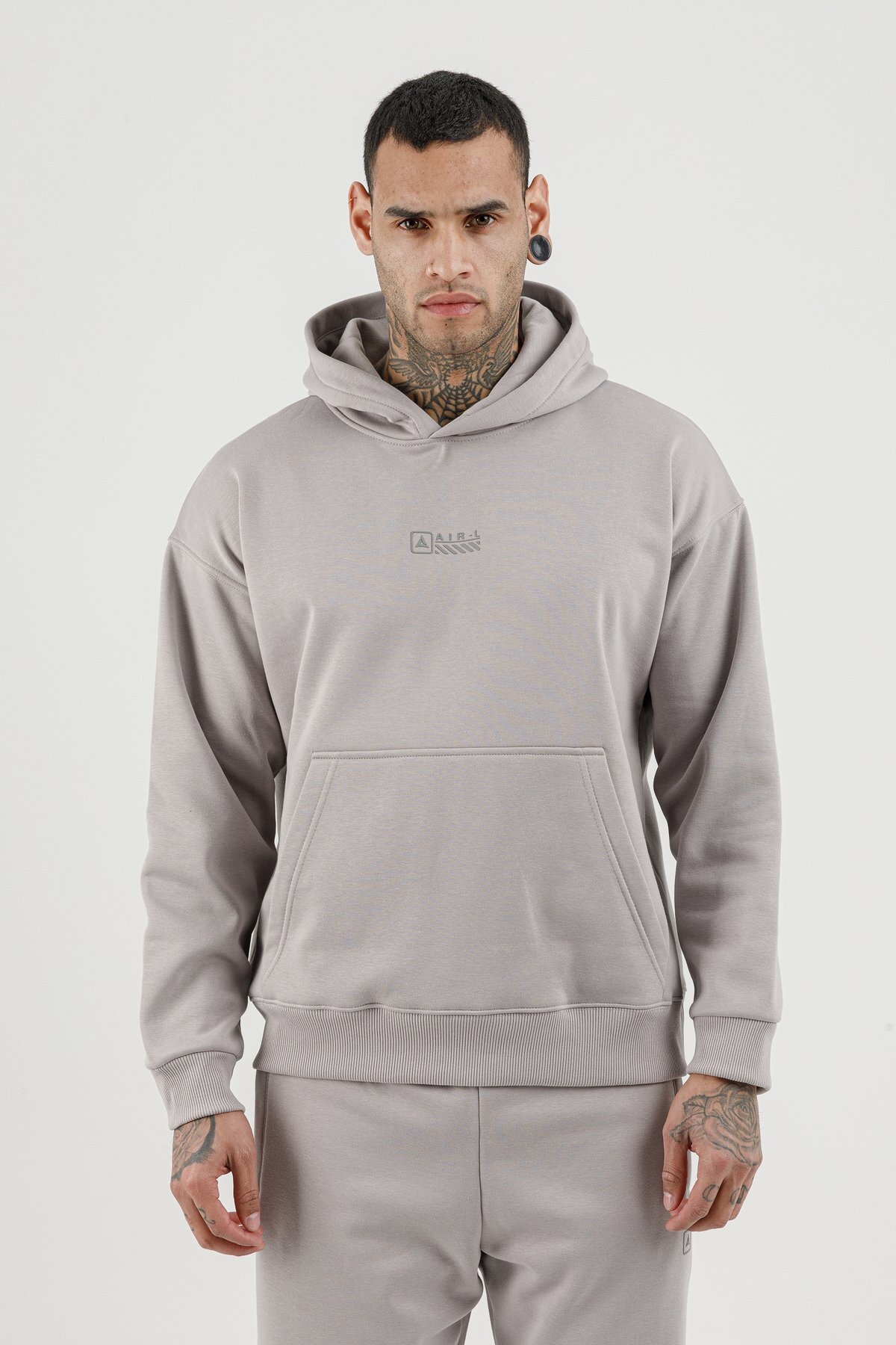 Kanguru Cepli Erkek Kapüşonlu Sweatshirt - 180018-M.02