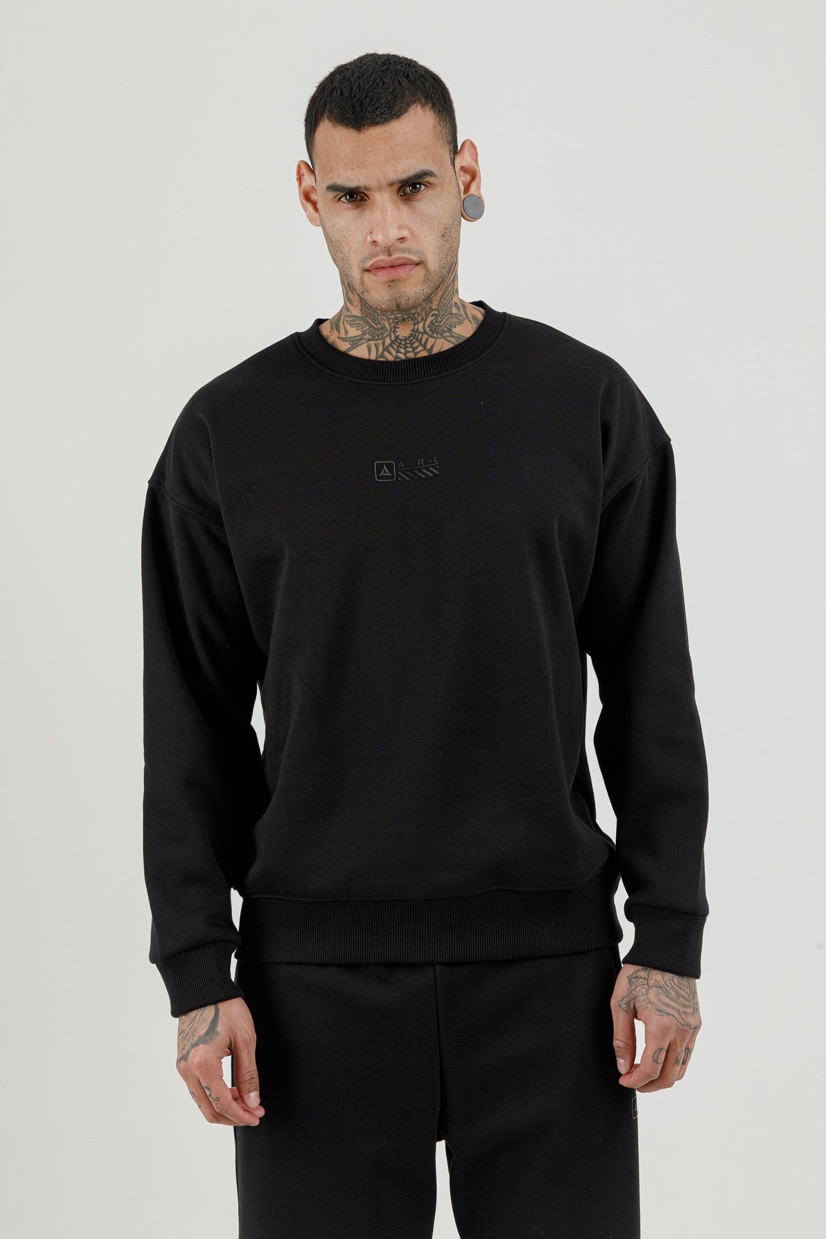Erkek Sıfır Yaka Sweatshirt - 180017-M.02