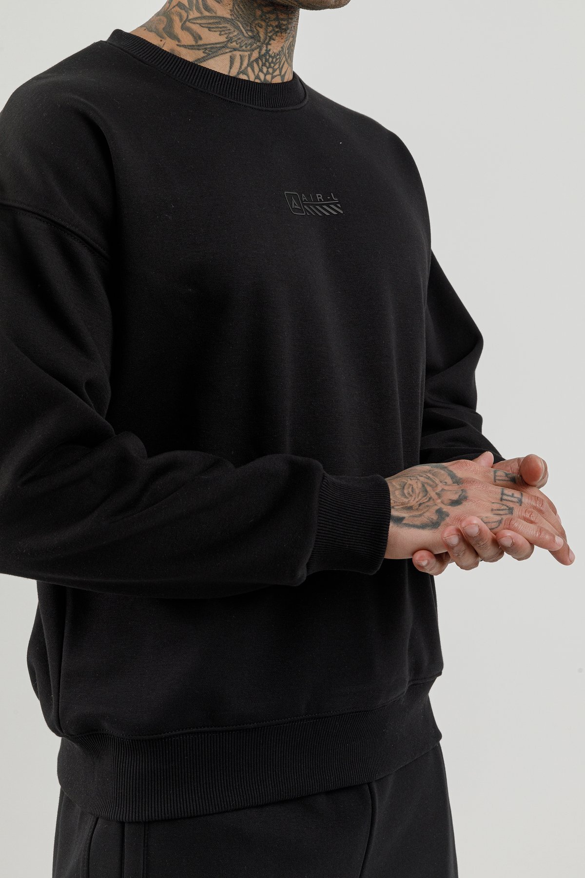 Erkek Sıfır Yaka Sweatshirt - 180017-M.02