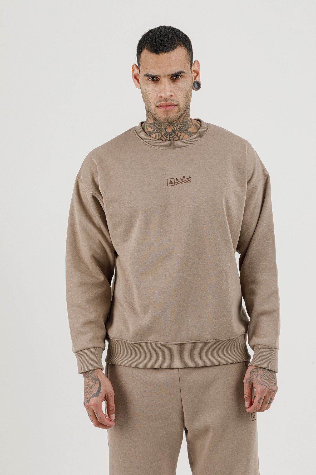 Erkek Sıfır Yaka Sweatshirt - 180017-M.02