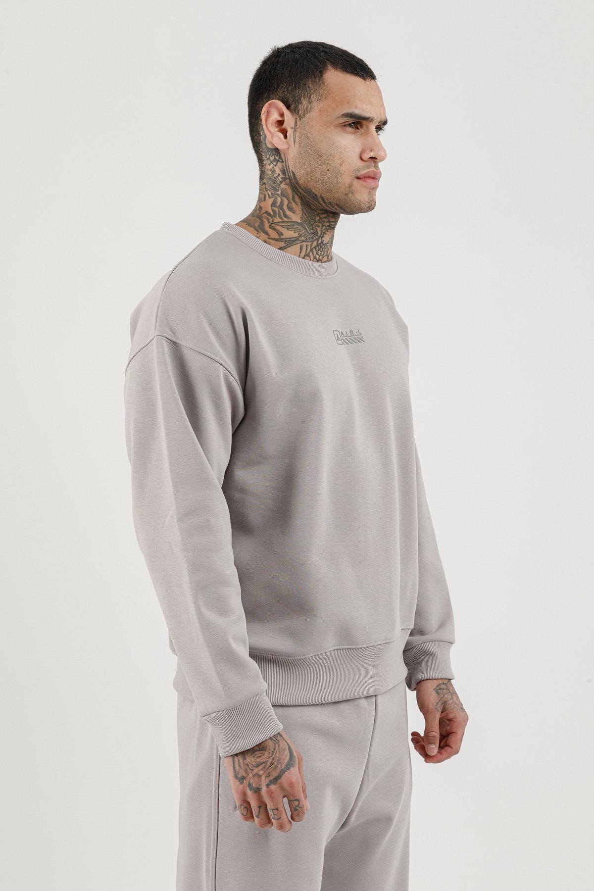 Erkek Sıfır Yaka Sweatshirt - 180017-M.02