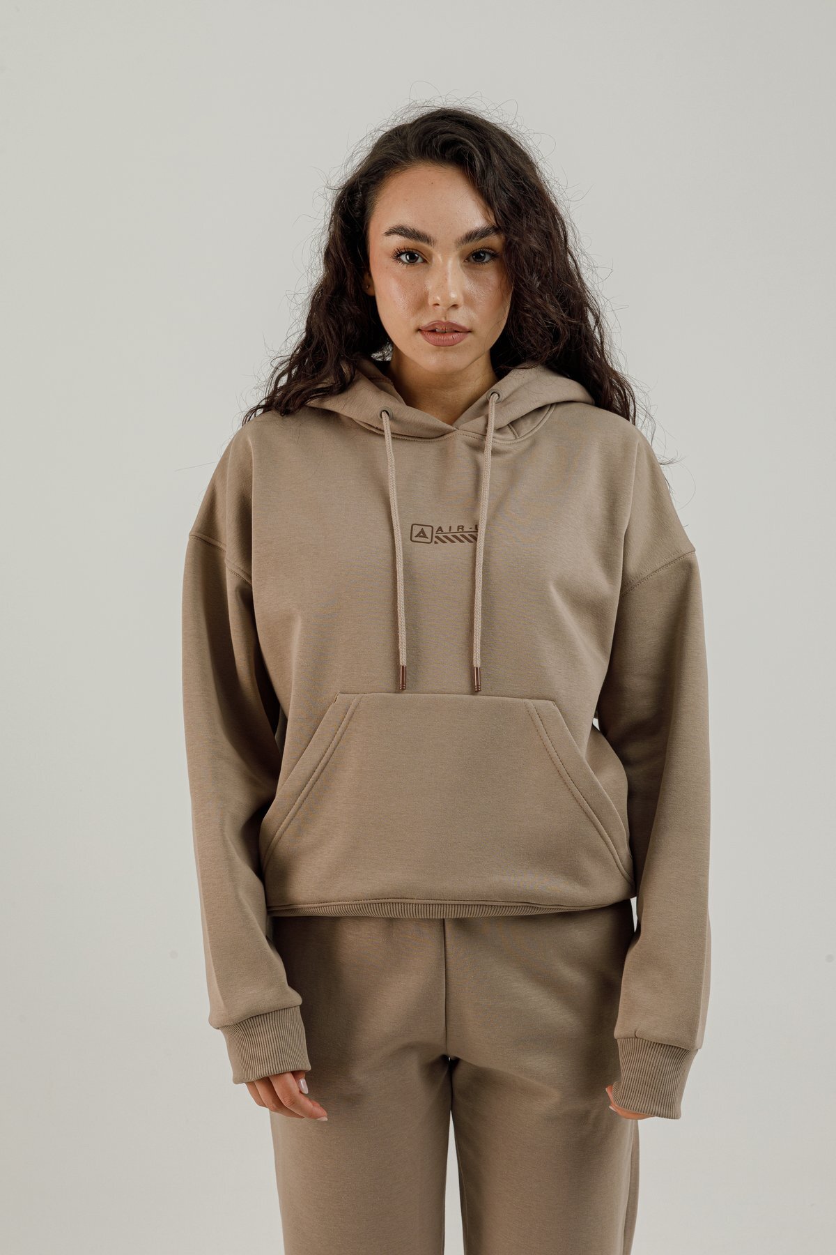 Kanguru Cepli Kadın Kapüşonlu Sweatshirt - 180021-W.02