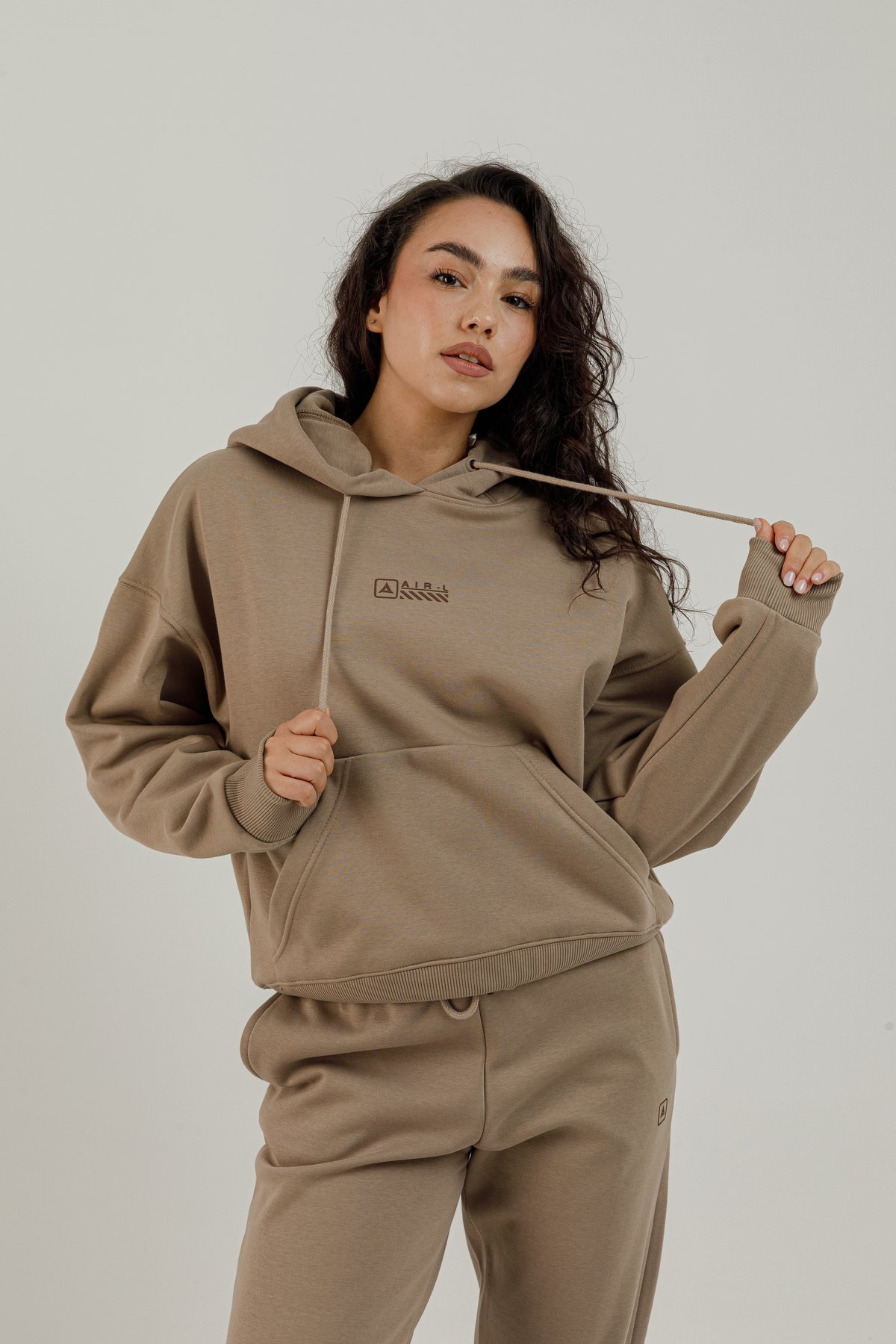 Kanguru Cepli Kadın Kapüşonlu Sweatshirt - 180021-W.02