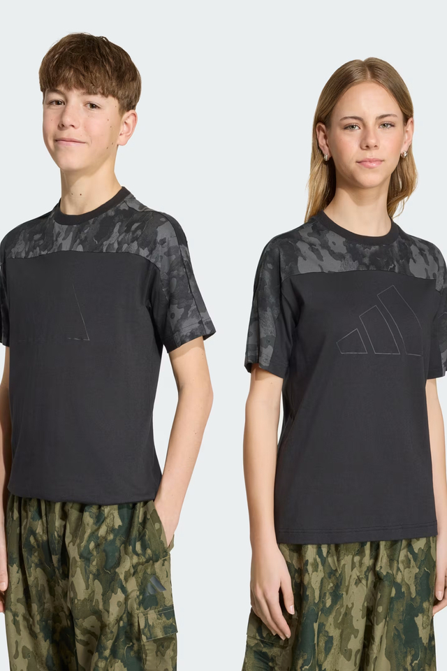 Adidas Camo Junior Kamuflaj Baskılı Çocuk Tişört