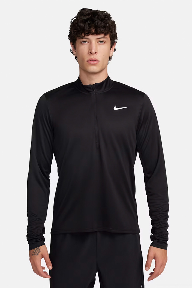 Erkek Yarım Fermuarlı Koşu Tişörtü