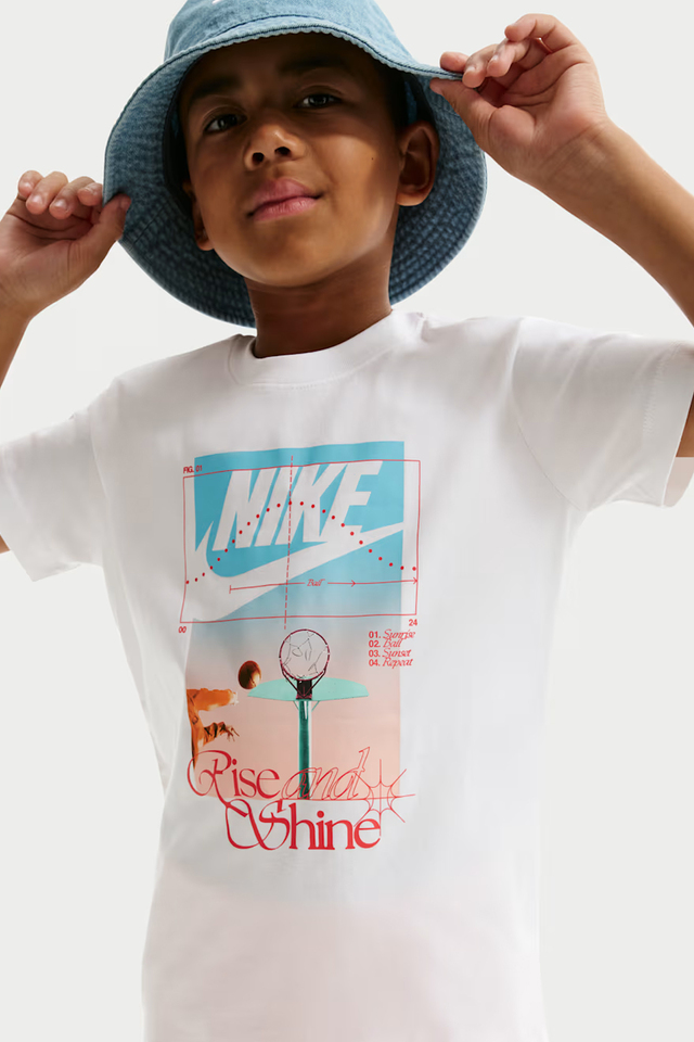 Nike Sportswear Rise And Shine Baskılı Günlük Kısa Kollu Çocuk Tişört