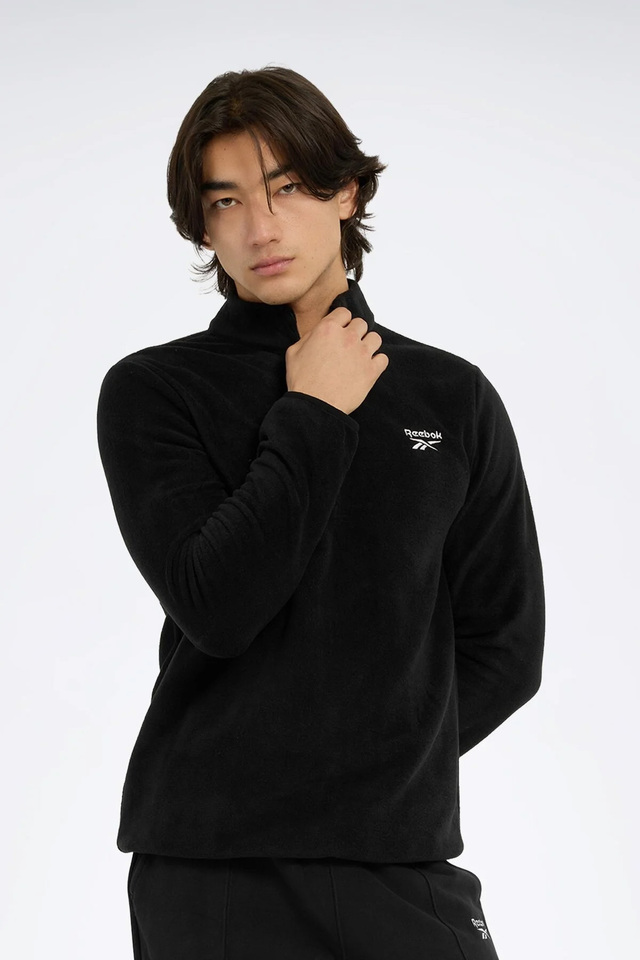 Erkek Yarım Fermuarlı ve Dik Yakalı Polar Üstü