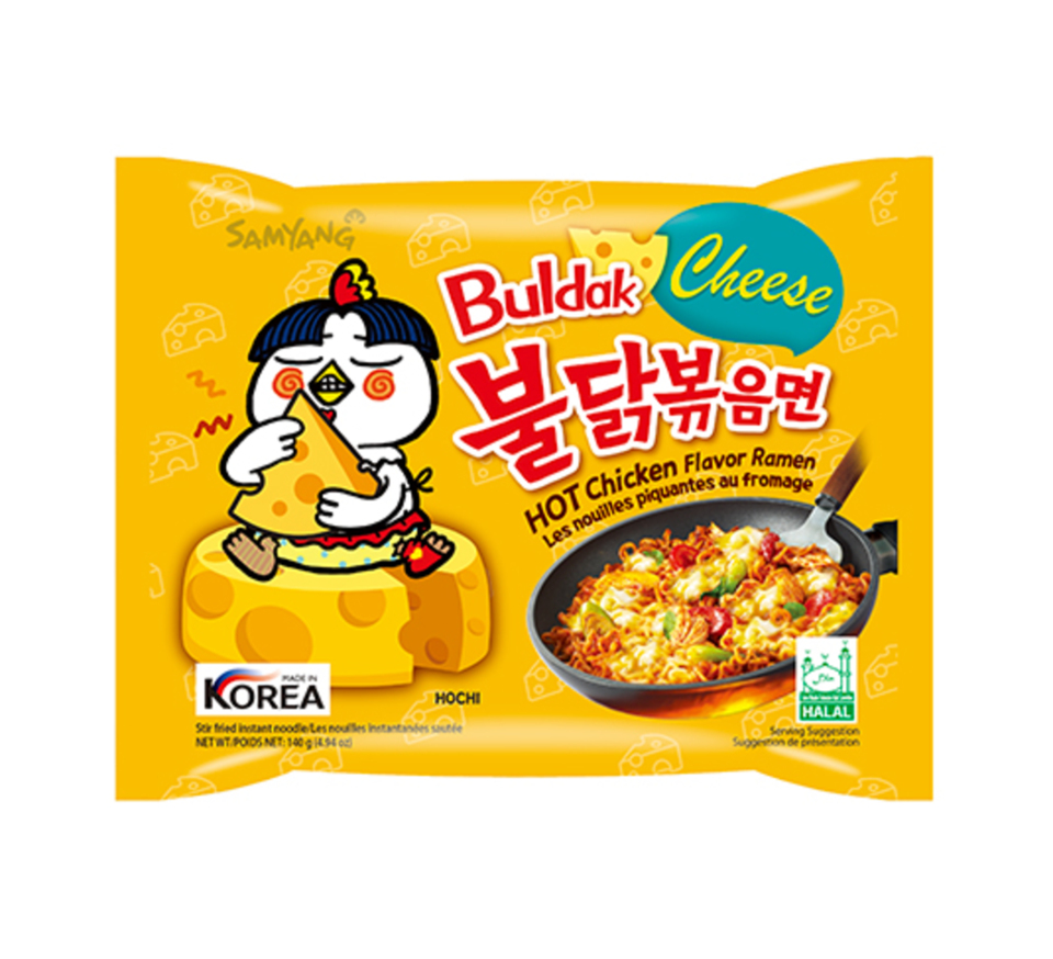 Buldak Cheese & Hot Chicken Flavor Ramen (140 gr)