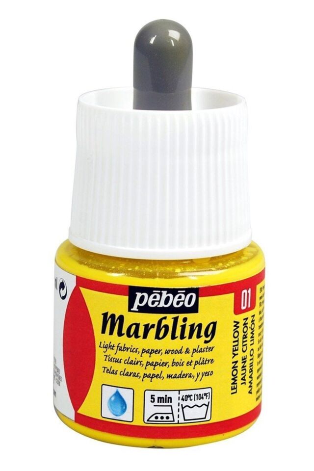 MARBLING EBRU BOY.45 ML ŞİŞE Lemon Yellow