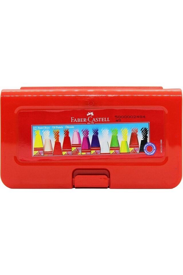 Faber-Castell Altıgen Pastel Plastik Kutu,12'li